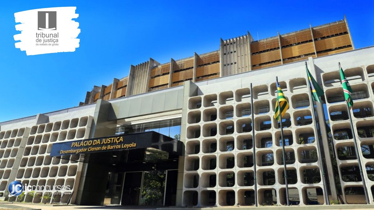 Concurso do TJ GO: fachada do Palácio da Justiça, na capital goiana