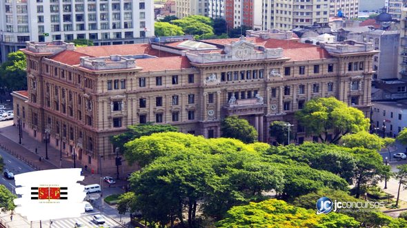 Concurso TJ SP: escreventes trabalham em sala do Tribunal de Justiça de São Paulo - Antônio Carreta/TJ SP