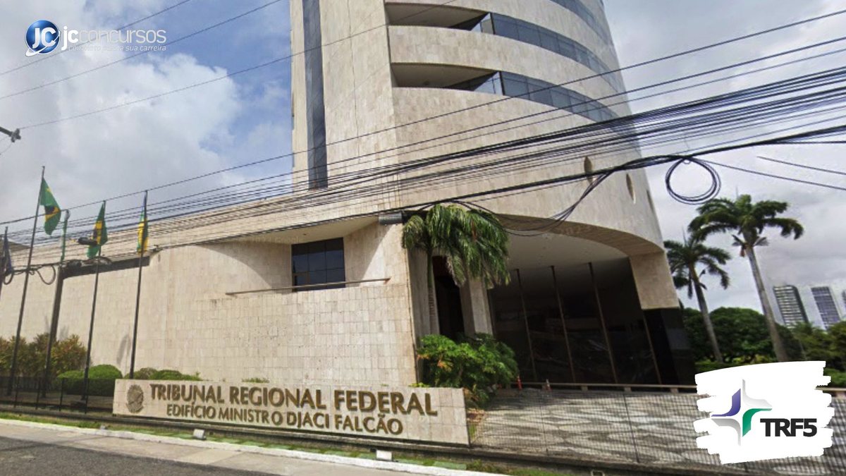 Concurso do TRF 5: prédio sede do Tribunal Regional Federal da 5ª Região, em Recife/PE