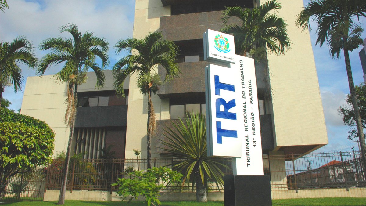 concurso TRT PB: fachada do Tribunal em João Pessoa