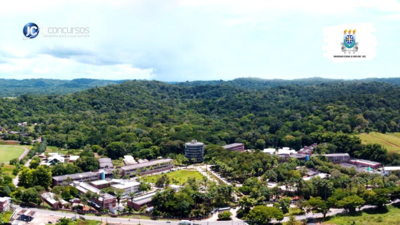 Concurso da Uesc BA: vista aérea da Universidade Estadual de Santa Cruz
