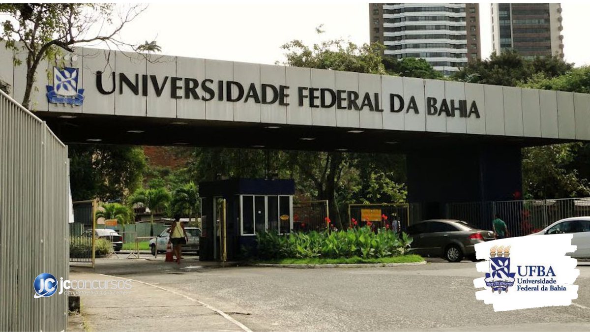 Concurso da UFBA: entrada de campus da Universidade Federal da Bahia, em Salvador