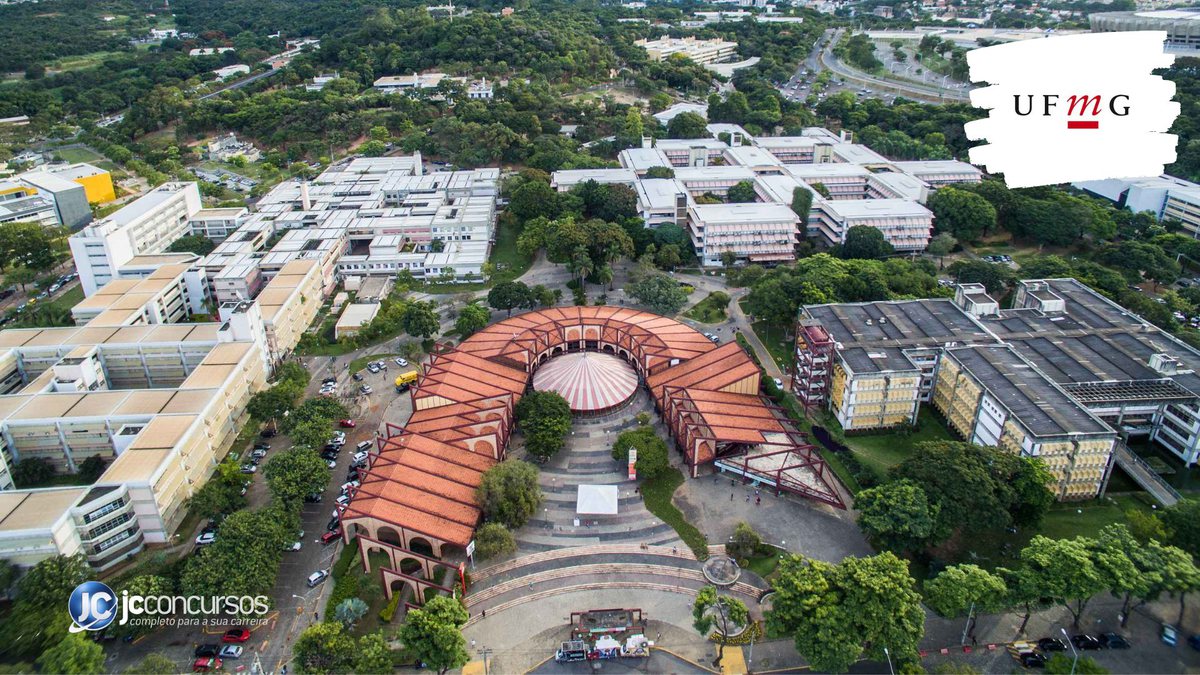 Concurso da UFMG: vista aérea do campus Pampulha, na capital mineira