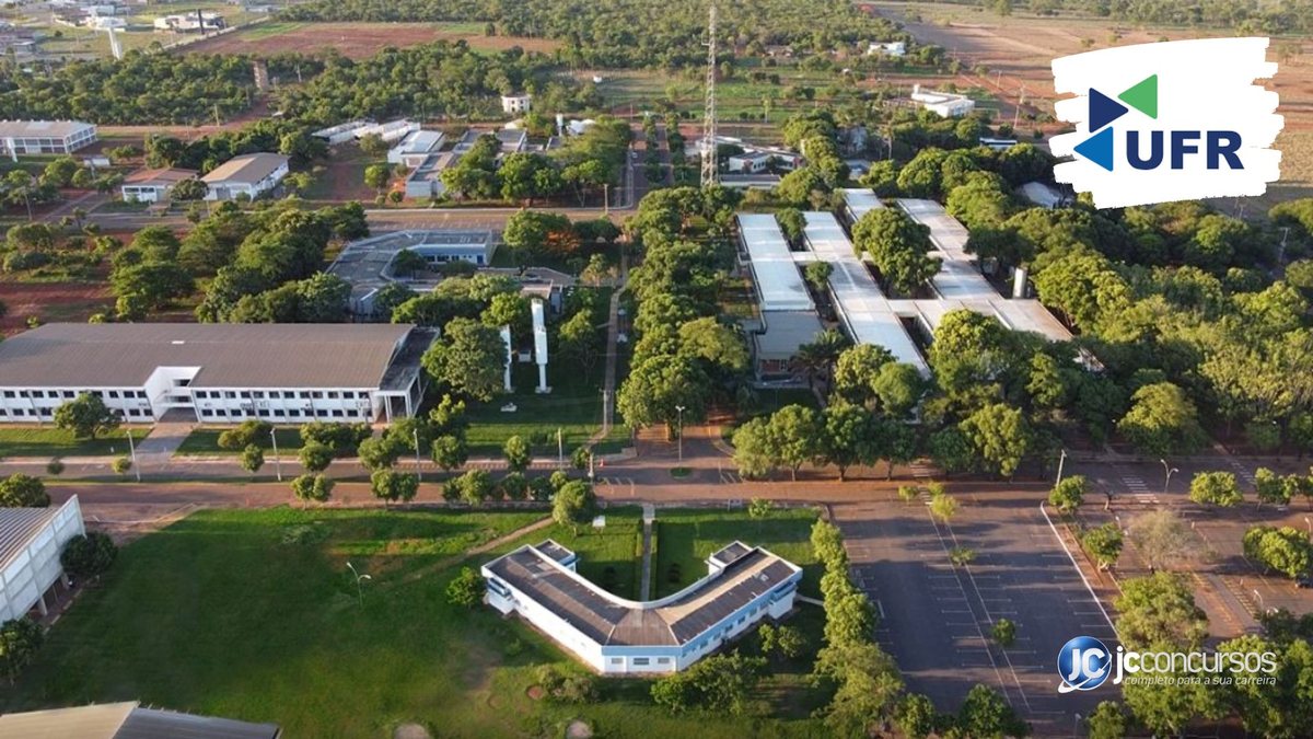 Concurso da UFR: vista aérea da universidade