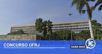 Concurso UFRJ: fachada da universidade - Divulgação