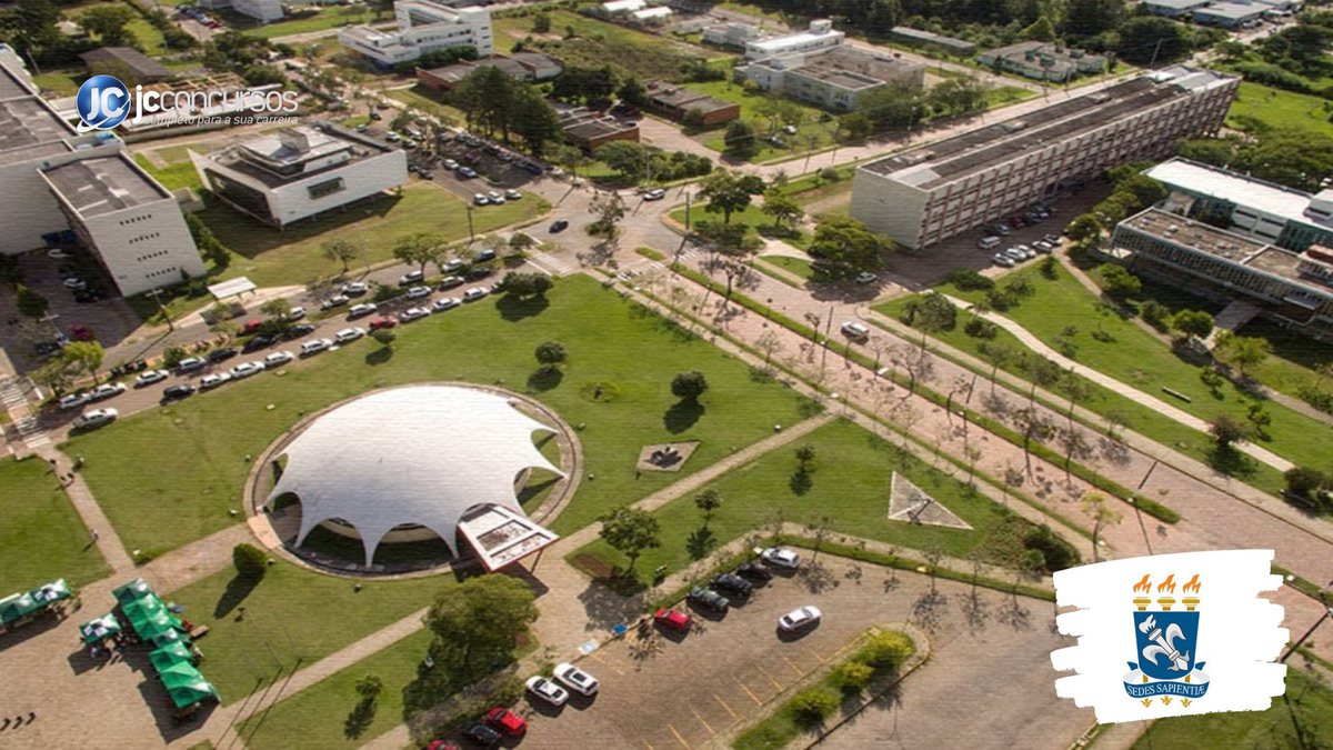 Concurso da UFSM: vista aérea do campus de Santa Maria, no interior gaúcho