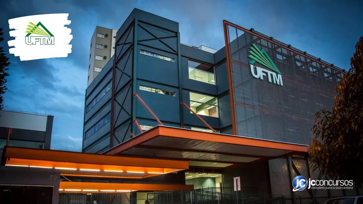 Concurso da UFTM: prédio da reitoria da instituição, em Uberaba