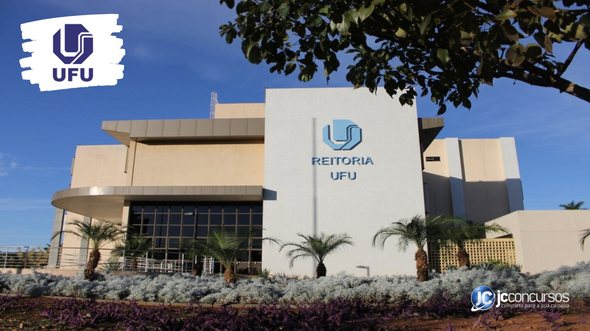 Concurso da UFU: fachada do prédio da reitoria, em Uberlândia - Divulgação