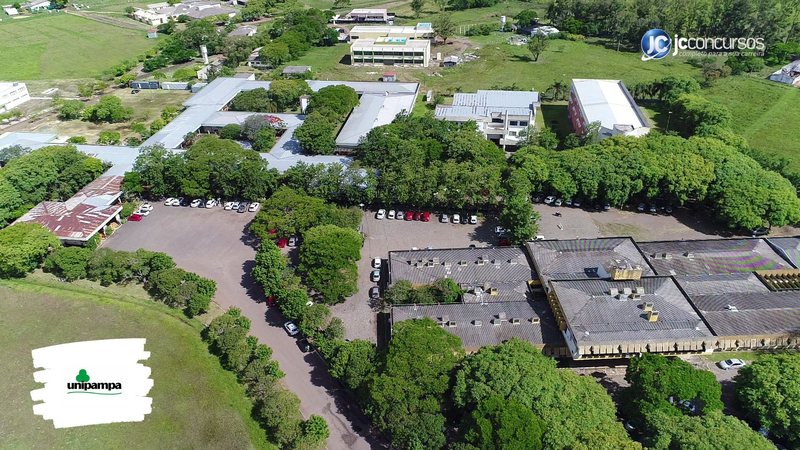 Concurso da Unipampa: vista aérea do Campus Uruguaiana - Foto: Ronaldo Estevam/ACS