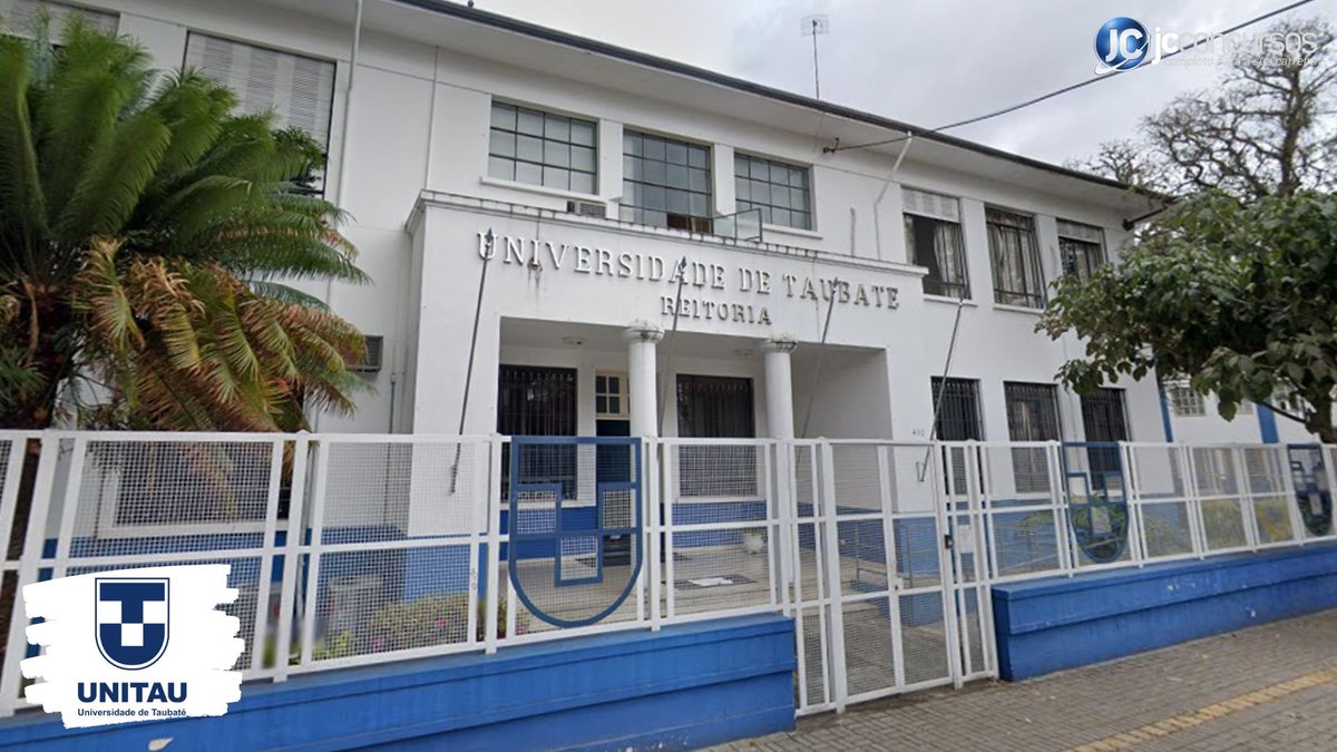 Concurso da Unitau SP: fachada do prédio sede da Reitoria da Universidade de Taubaté
