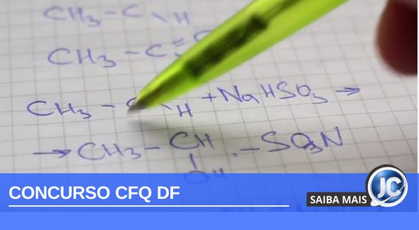Concurso CFQ DF: fórmulas de Química - banco de imagens