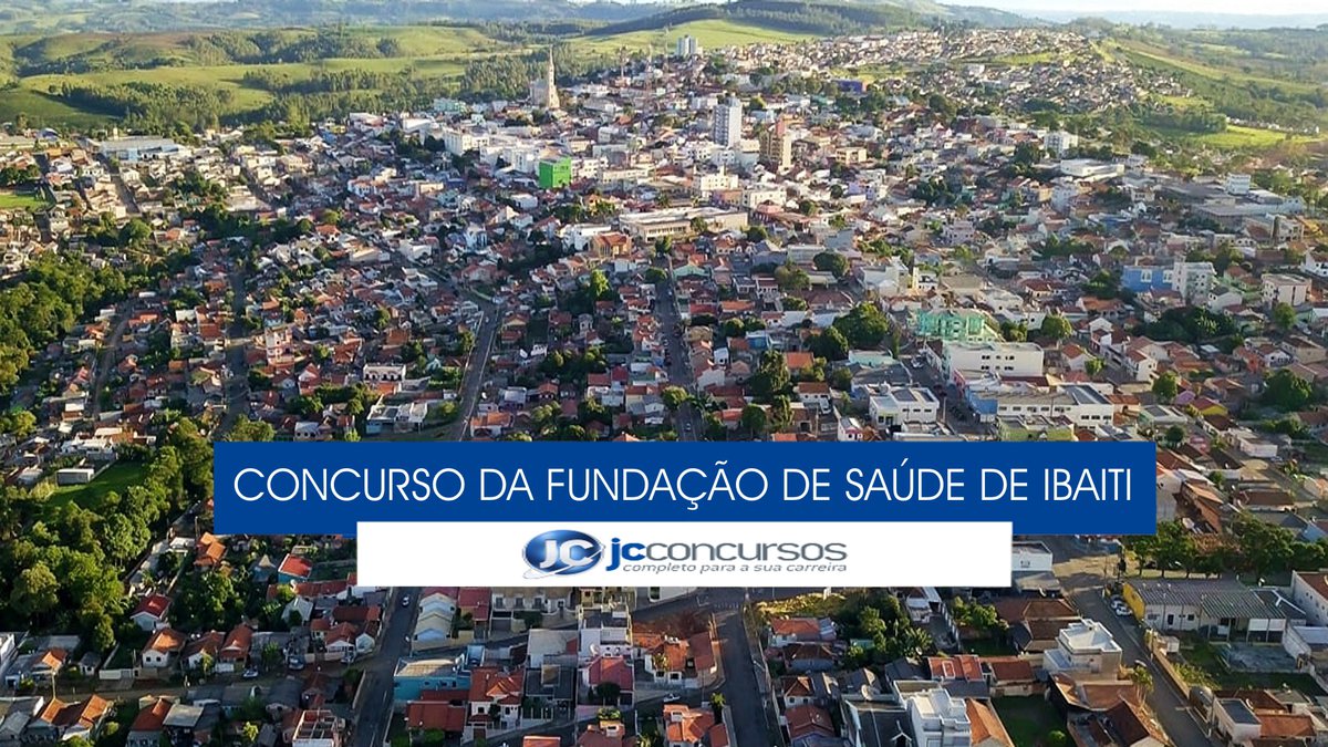 Concurso da Fundação de Saúde de Ibaiti - vista aérea do município paranaense
