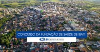 Concurso da Fundação de Saúde de Ibaiti - vista aérea do município paranaense - Divulgação