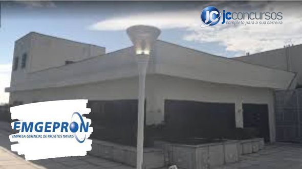 None - Concurso EMGEPRON sede da EMGEPRON Divulgação