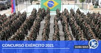 Concurso Exército 2021 Oficial e Capelão: soldados em formação - Divulgação