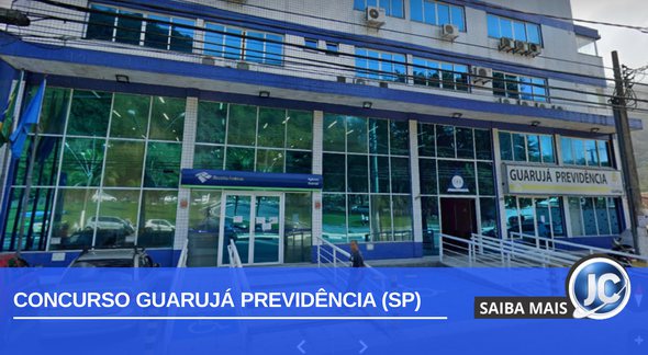 Concurso Guarujá Previdência SP: fachada do órgão - Divulgação