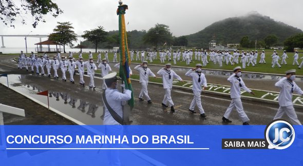 Concurso Marinha: desfile de fuzileiros - Divulgação