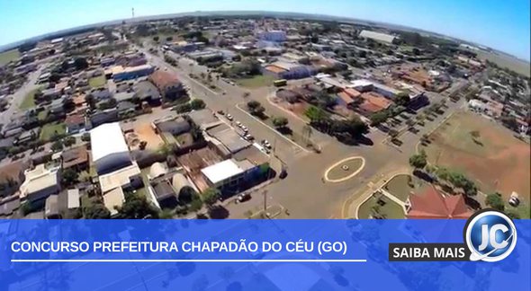 Imagem aérea da cidade de Chapadão do Céu - Divulgação