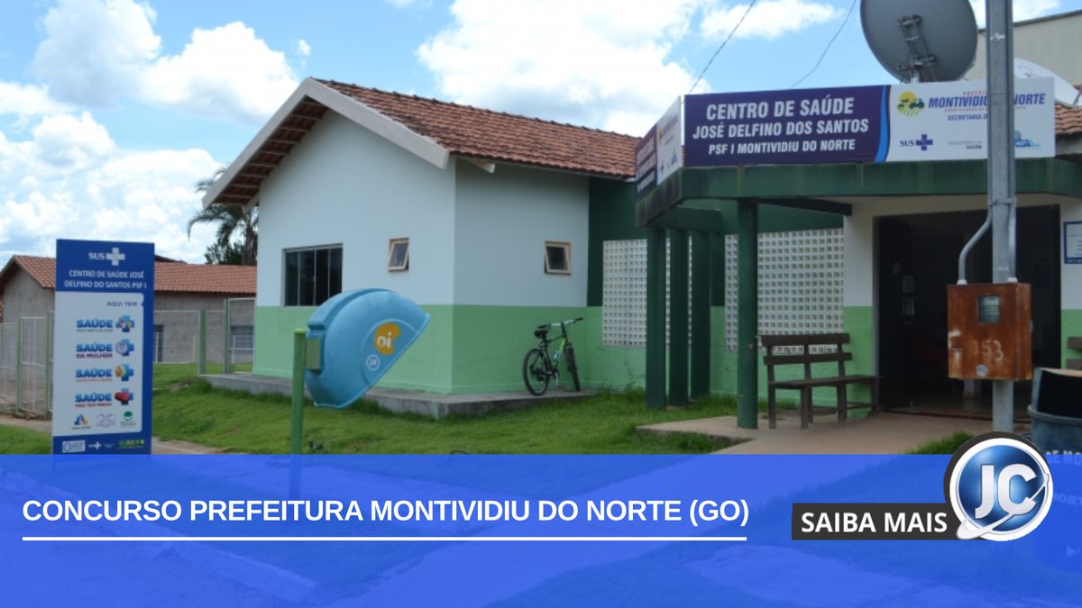 Prefeitura de Montividiu do Norte está com as inscrições abertas para o concurso