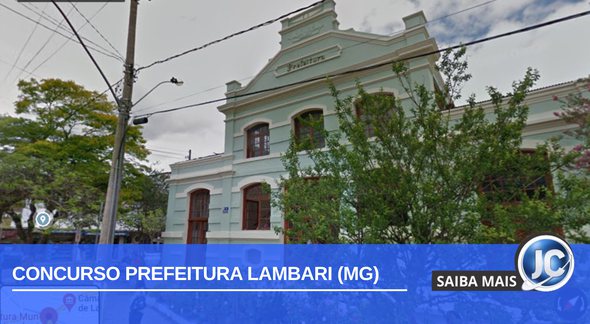 Concurso Lambari MG: fachada da prefeitura - Divulgacão