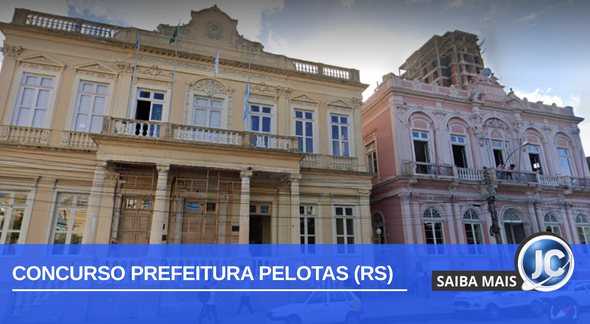 Concurso Prefeitura Pelotas RS: fachada da prefeitura da cidade - Divulgação