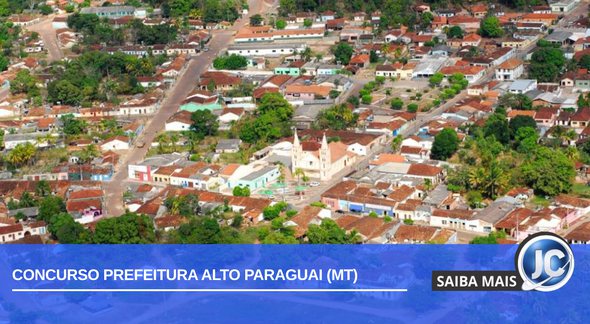 Concurso Prefeitura Alto Paraguai MT: vista aérea da cidade - Divulgação