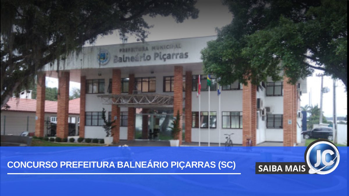 Concurso Prefeitura Balneário Piçarras SC: fachada da Prefeitura