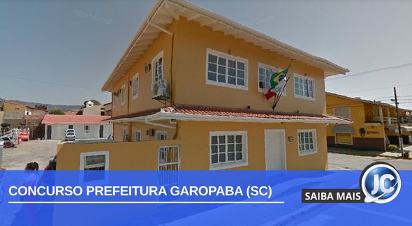 Concurso Prefeitura Garopaba SC: fachada da prefeitura - Google