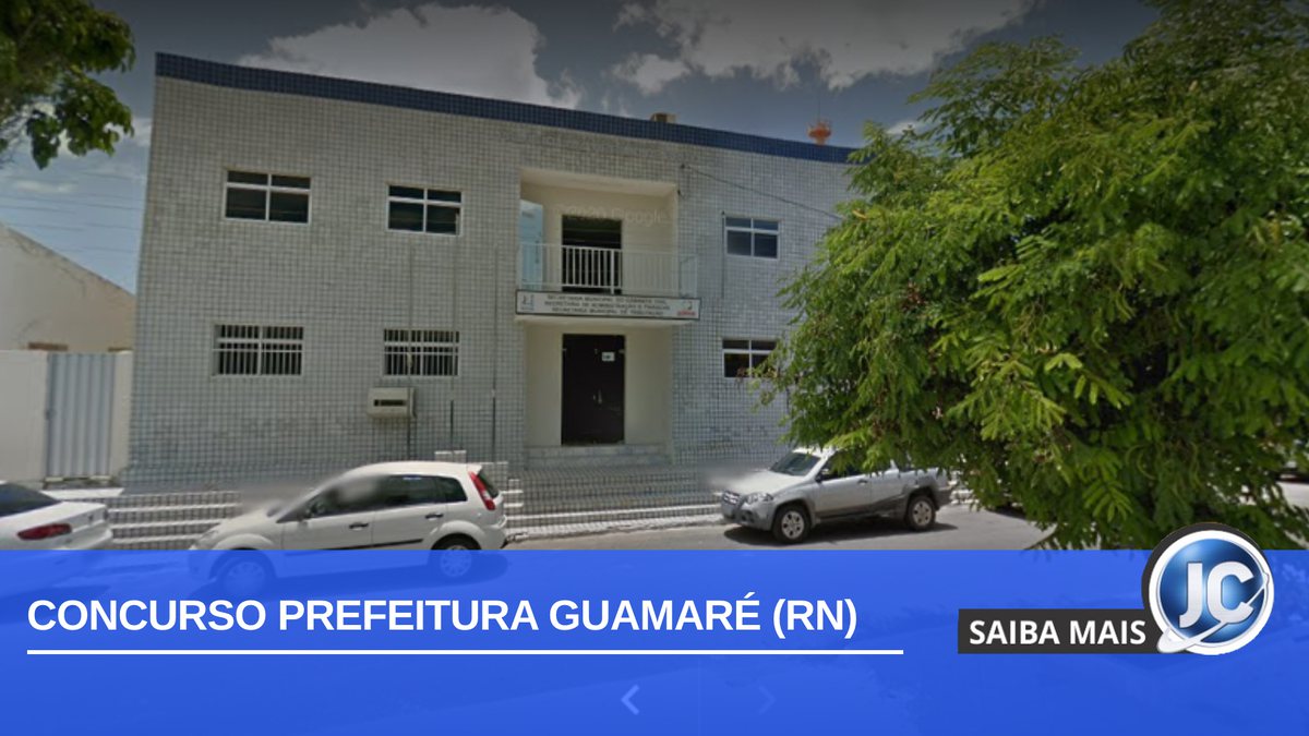 Concurso Prefeitura Guamaré RN: fachada da Secretaria de Administração e Finanças