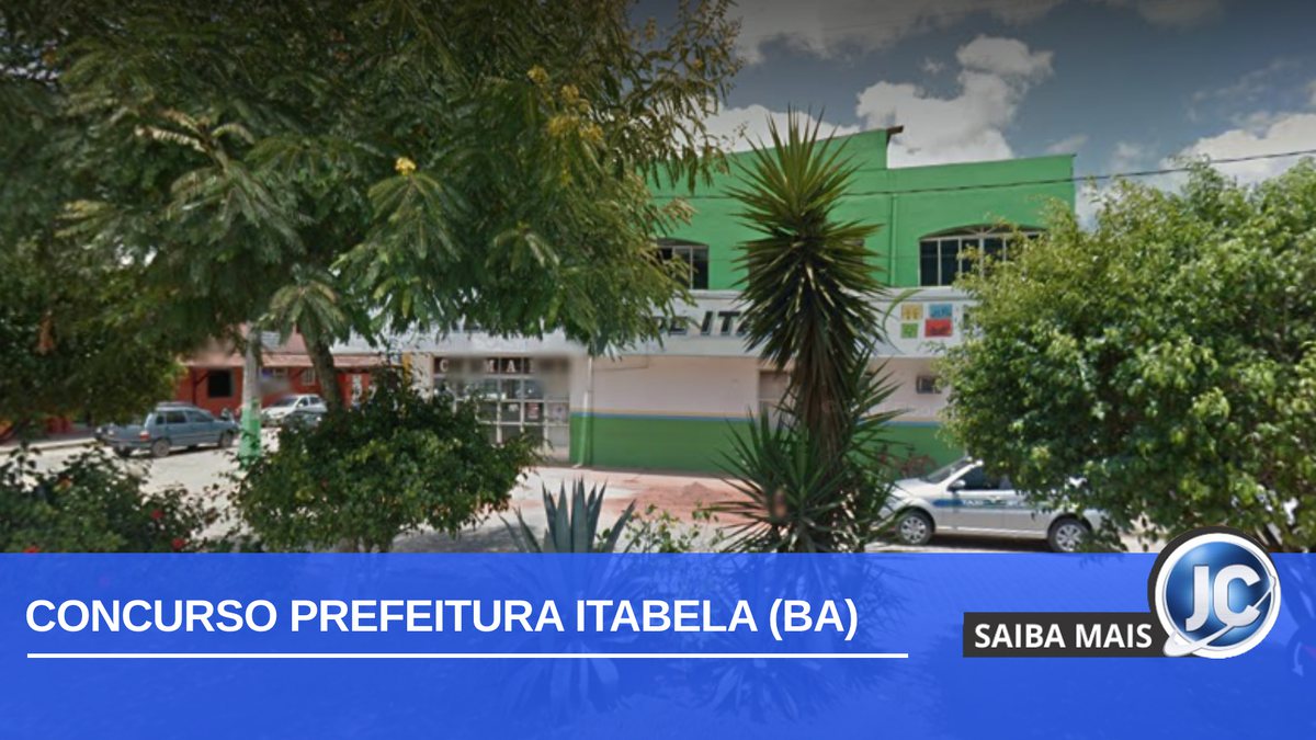 Concurso Prefeitura Itabela BA: fachada do Paço Municipal