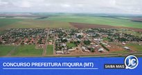 Concurso Prefeitura Itiquira MT: imagem aérea da cidade - Divulgação