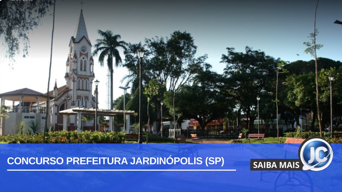 Concurso Prefeitura Jardinópolis: praça central da cidade