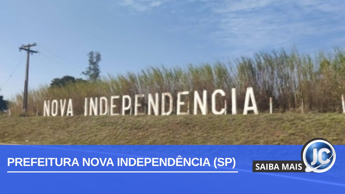 Concurso Prefeitura Nova Independência: imagem da entrada da cidade