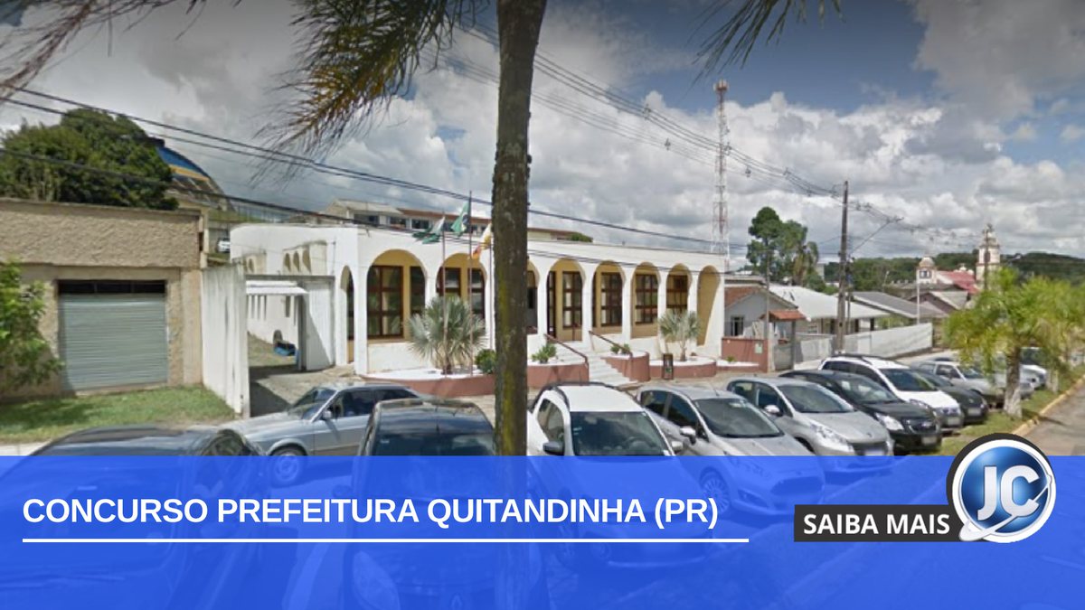 Concurso Prefeitura Quitandinha PR: fachada da prefeitura