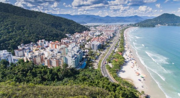 Concurso Prefeitura Ubatuba SP: vista da praia - Divulgação