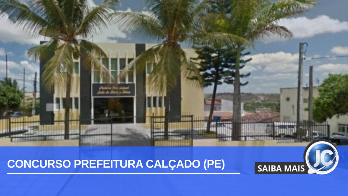 Concurso Prefeitura Calçado PE: fachada da prefeitura