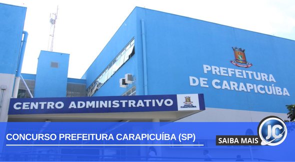 Concurso Carapicuíba SP: fachada da prefeitura - Divulgação