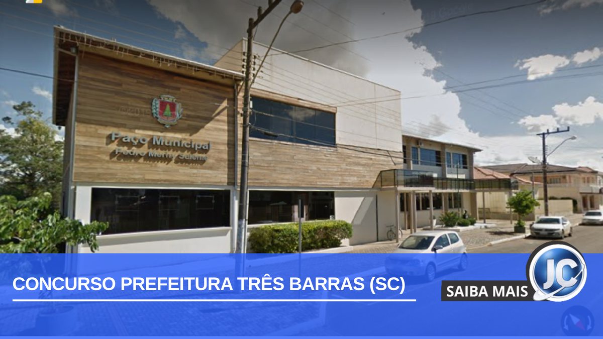 Concurso Prefeitura Três Barras SC divulga edital com 146 vagas