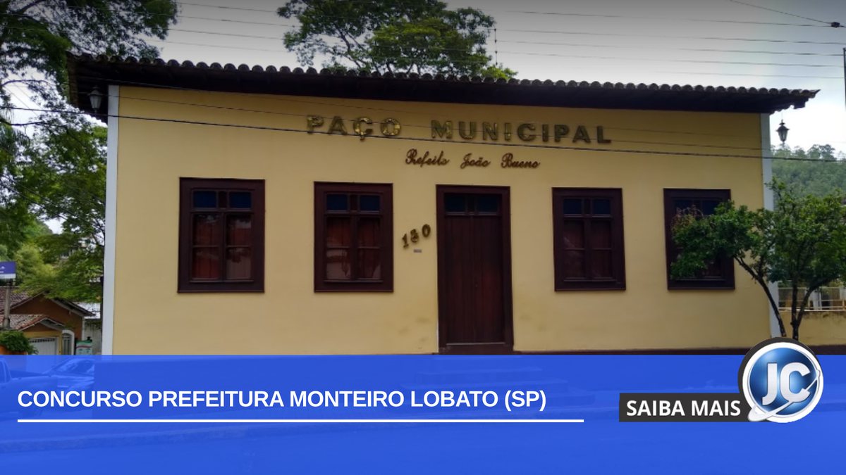 Concurso prefeitura Monteiro Lobato: Paço Municipal da cidade