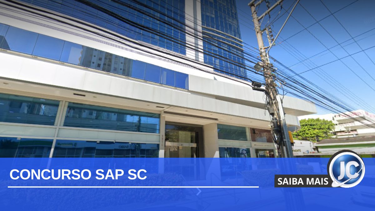 Concurso SAP SC: fachada da secretaria em Florianópolis