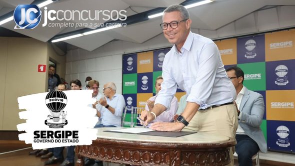 None - Concurso Seplan SE: governador Fábio Miditieri Crédito César Oliveira