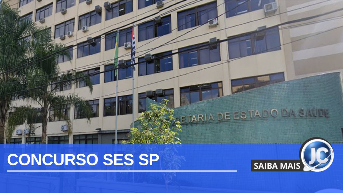 Concurso SES SP: fachada da Secretaria Estadual de Saúde de São Paulo