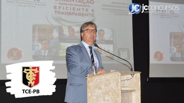 None - Concurso TCE PB: presidente do TCE PB Fábio Nogueira crédito TCE PB