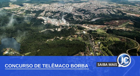 Vista aérea de Telêmaco Borba - Divulgação Prefeitura de Telêmaco Borba