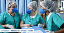 Concurso Prefeitura de Camboriú: profissionais da saúde paramentados - Divulgação