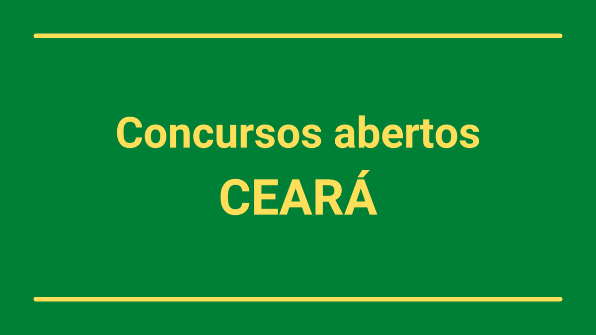 Ceará: Concursos abertos oferecem mais de 1,7 mil vagas