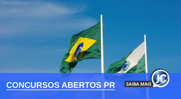 Bandeiras do Brasil e do Paraná - Divulgação Governo do Paraná