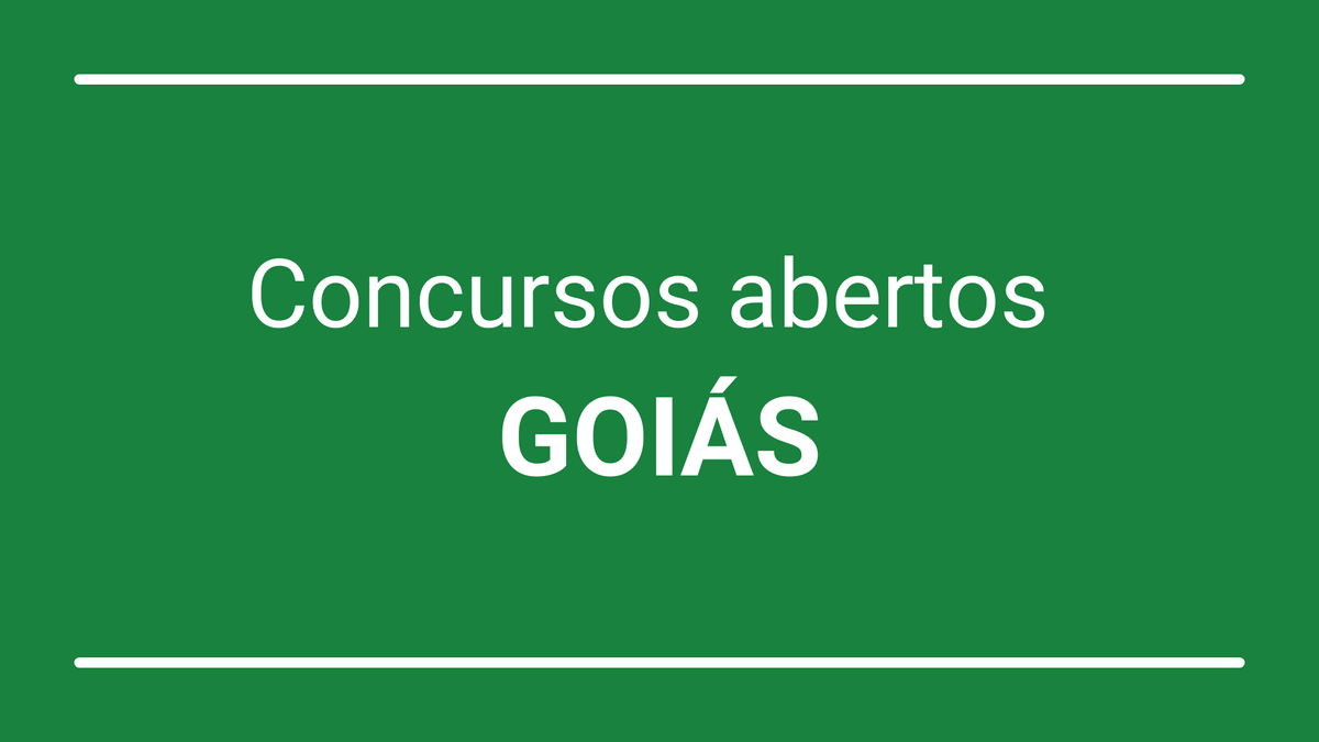 Goiás: Concursos públicos oferecem mais de 1,3 mil vagas