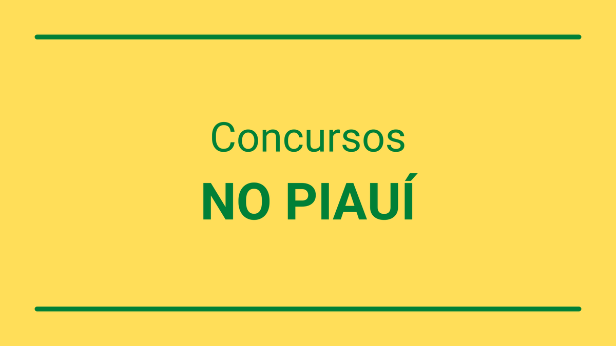 Confira as principais notícias nos concursos públicos no Piauí