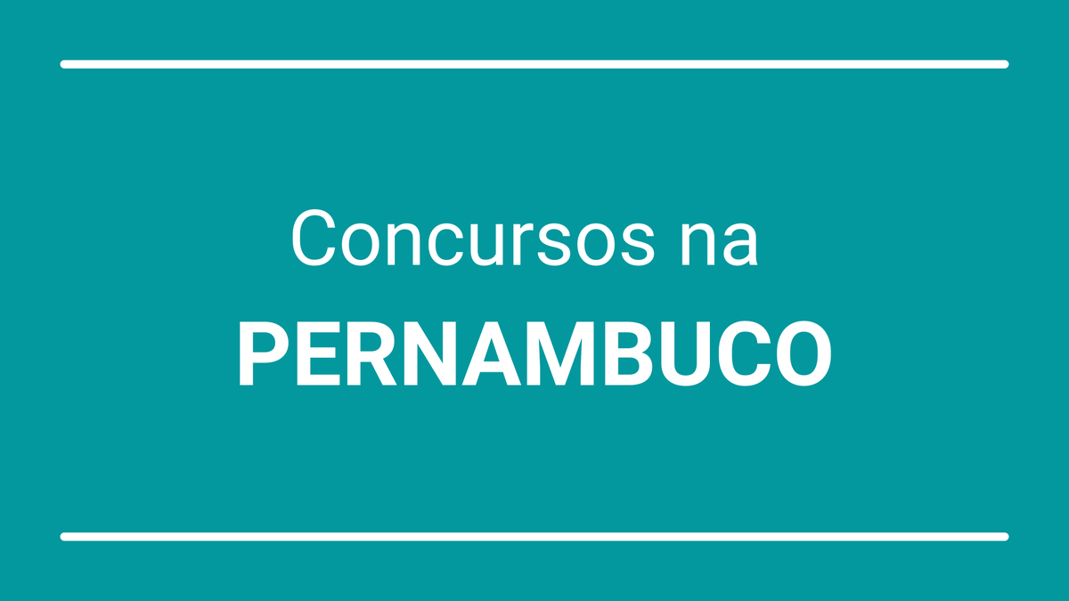 Pernambuco - Concursos Públicos